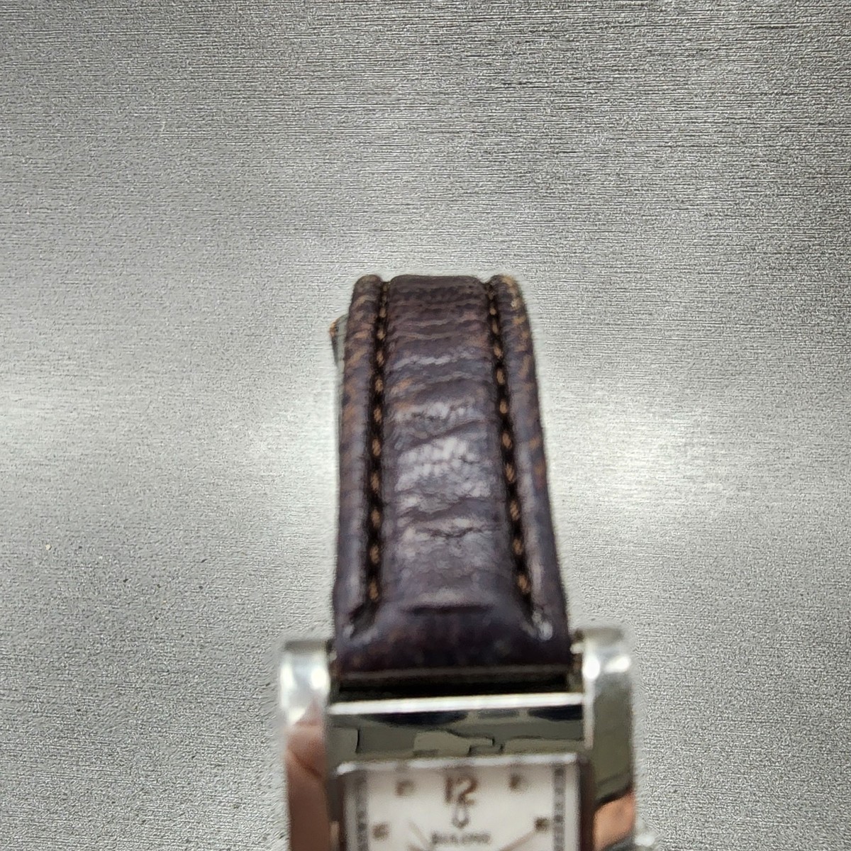 Bulova Tank Watch Women 21mm White Dial Silver Tone Date  display picture 2