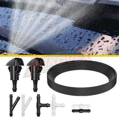 For 2008-2017 Dodge Grand Caravan Windshield Wiper Fluid Hose Nozzle Spray Kit