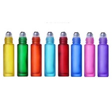 5ml 10ml Matting Glass Essential Oil Roller Bottles for Perfume with Metal Ball