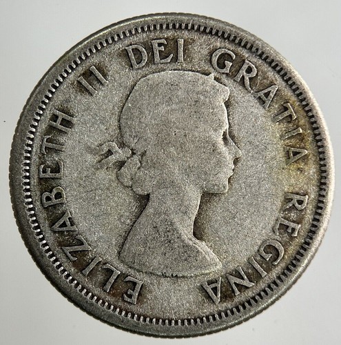 1964 Canada 25 Cents Silver Coin | Fair Grade - Picture 2 of 2