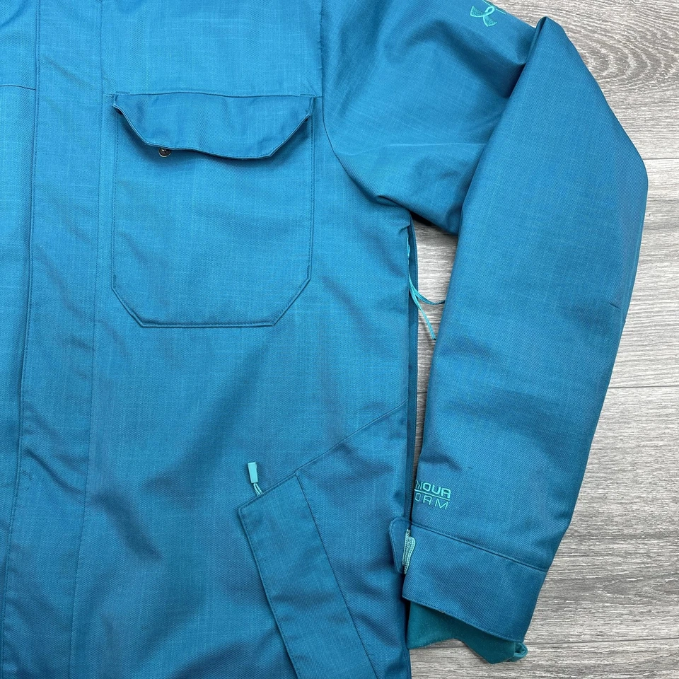 Under Armour Storm Jacket Mens Small Blue ColdGear Infrared PrimaLoft Skiing - Image 3 of 4