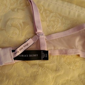 Victoria's Secret sexy little things Underwire Padded Bra 34A Pink glitter & bow