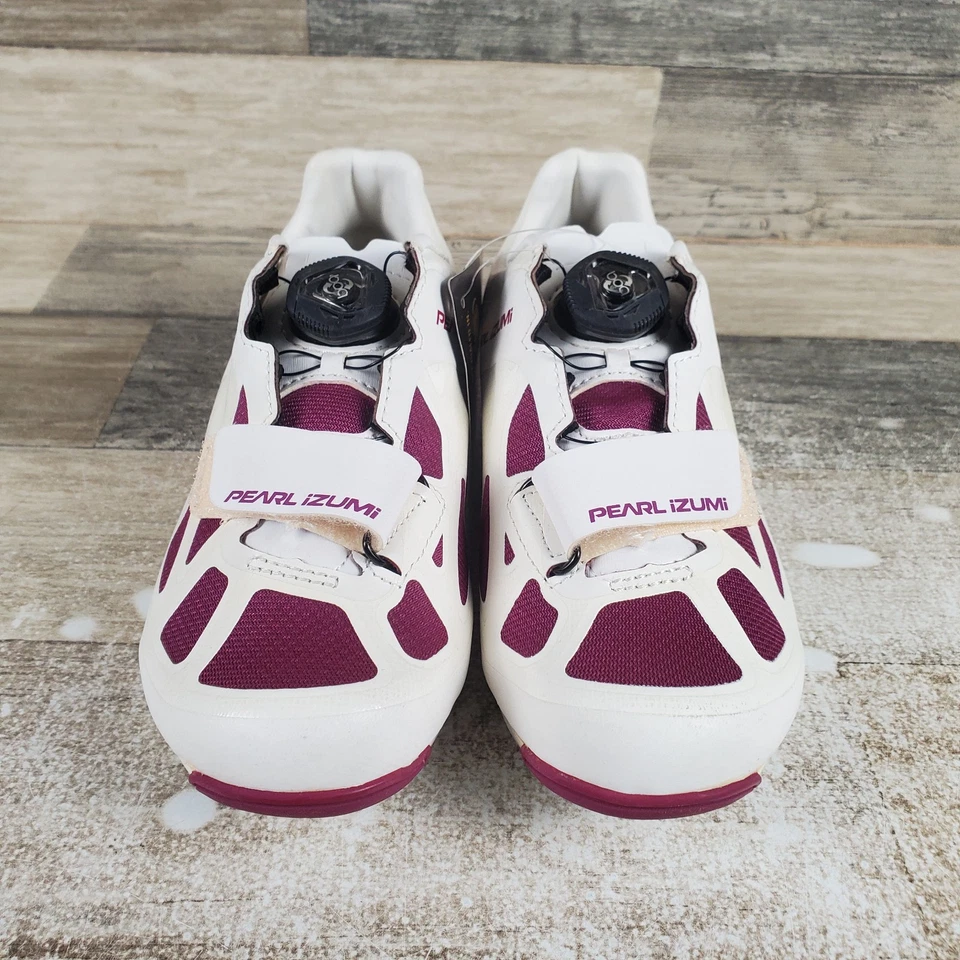 Zapatillas deportivas Pearl Izumi Race Road IV para mujer talla 5,5 blancas moradas vino Foto 2 de 4