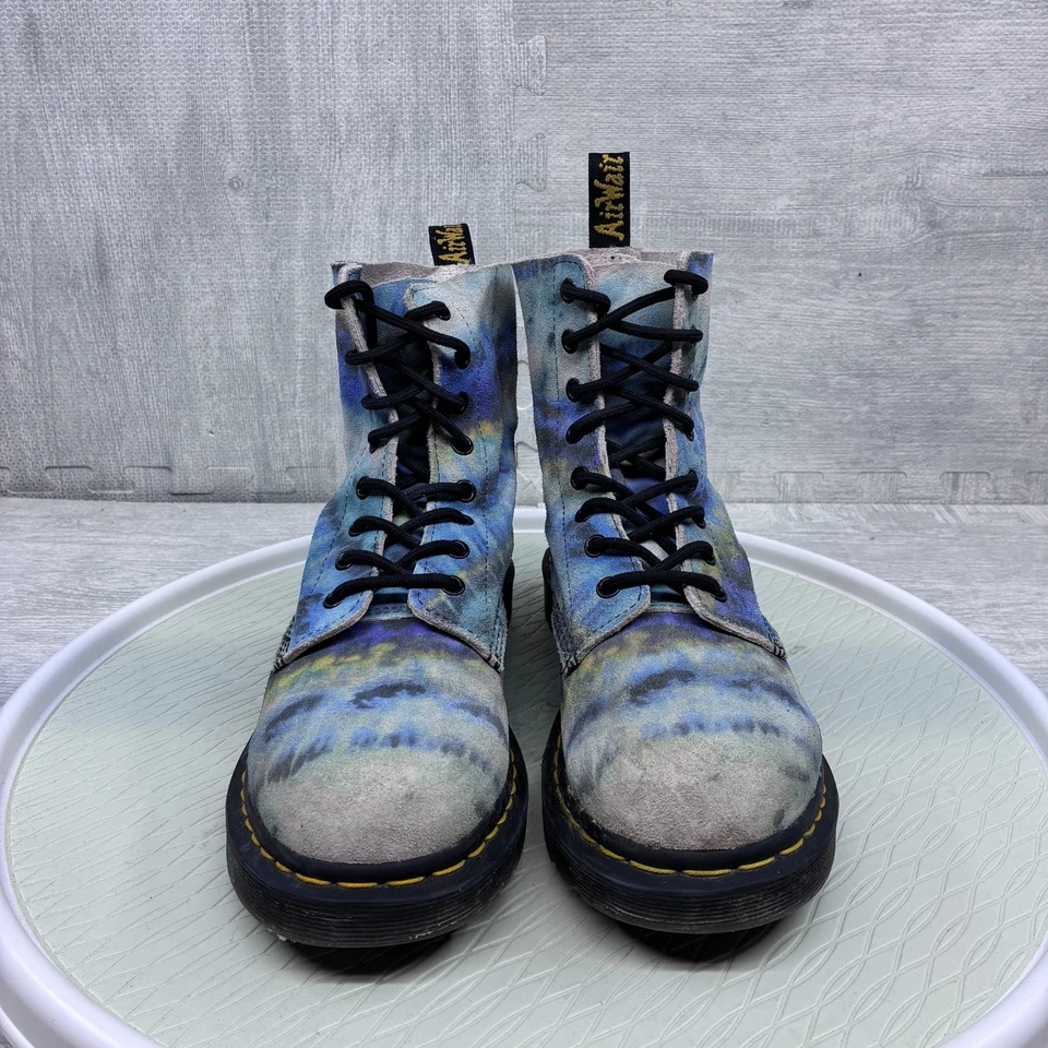 Botas de Combate Dr Martens Para Mujer 10 Pascal Tie Dye Cuero 27242 Foto 2 de 4