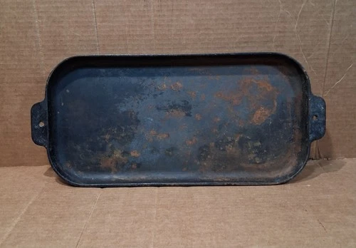 Antique Wagner Ware Unmarked Cast Iron Double Burner Griddle Cookware