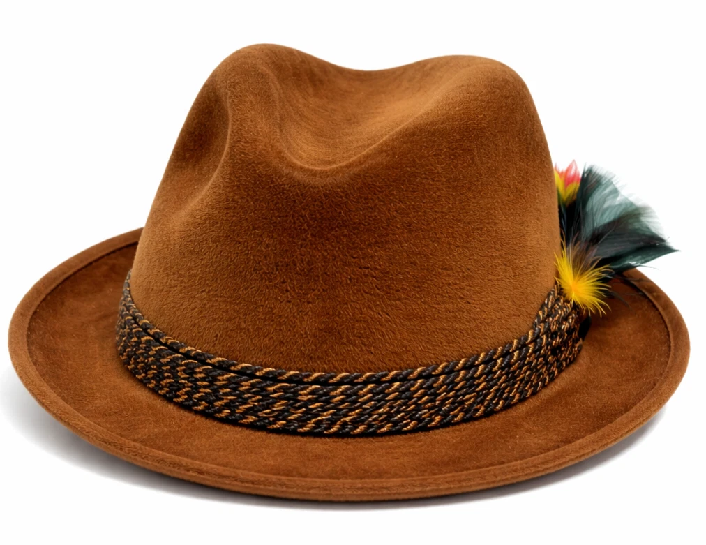 Brown Size 6 7/8 Fedora Hats for Men for sale | eBay display picture 1