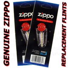 Zippo 2 Lighter Flint Paks 12 Flints in all ACCESSORIES