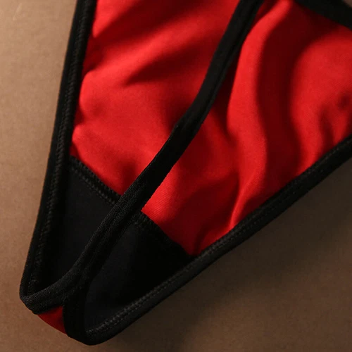 Sexy Womens T-back Panties Satin Thong G-string Briefs Lace Lingeries Underwear - Picture 8 of 27