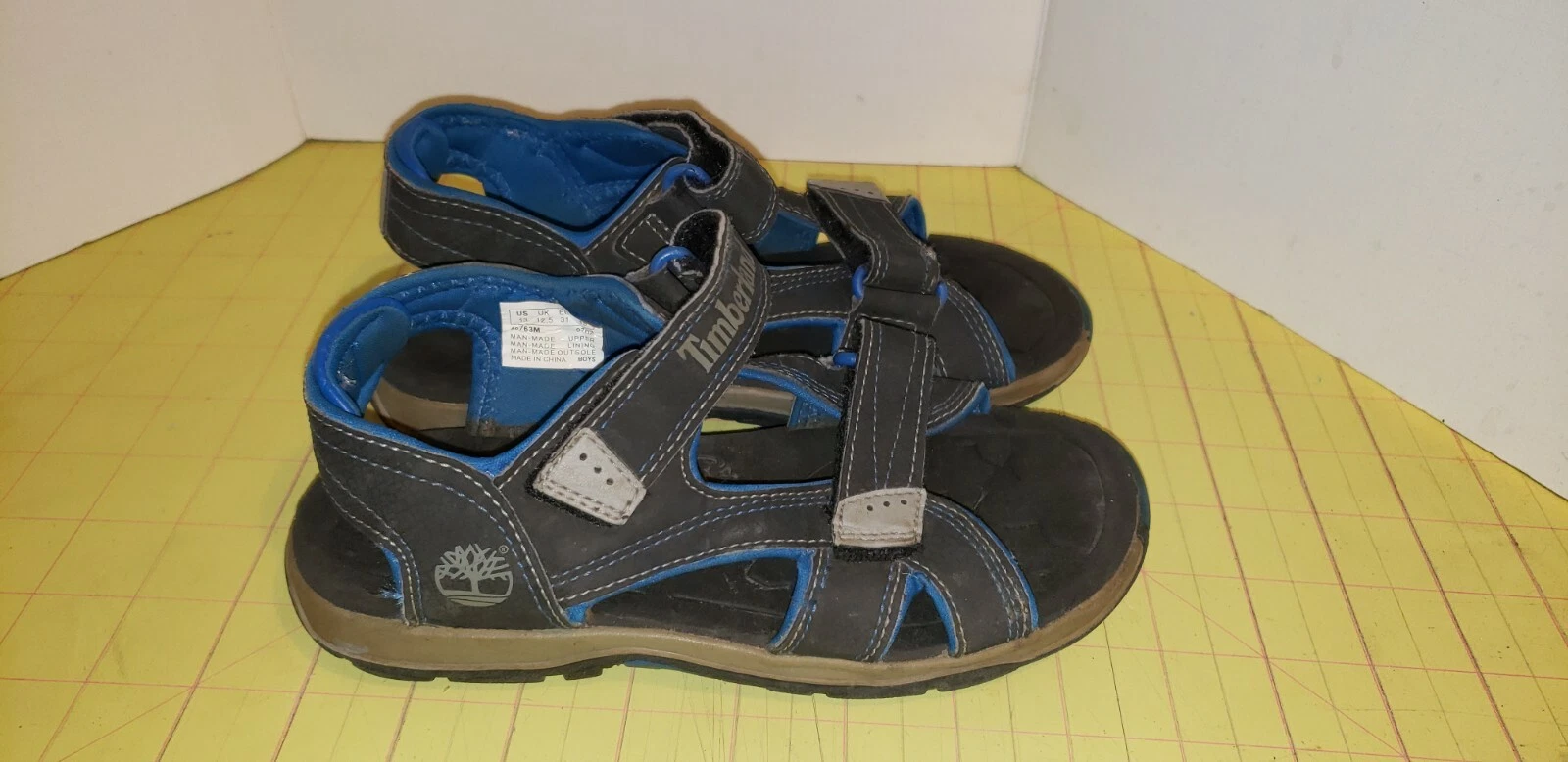 Timberland sandali neri vegan slingback bambino taglia 13