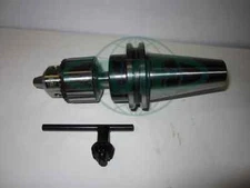 CME/HARVEST 3/8" KEY TYPE DRILL CHUCK W. CAT40 ARBOR CNC TOOLING--NEW