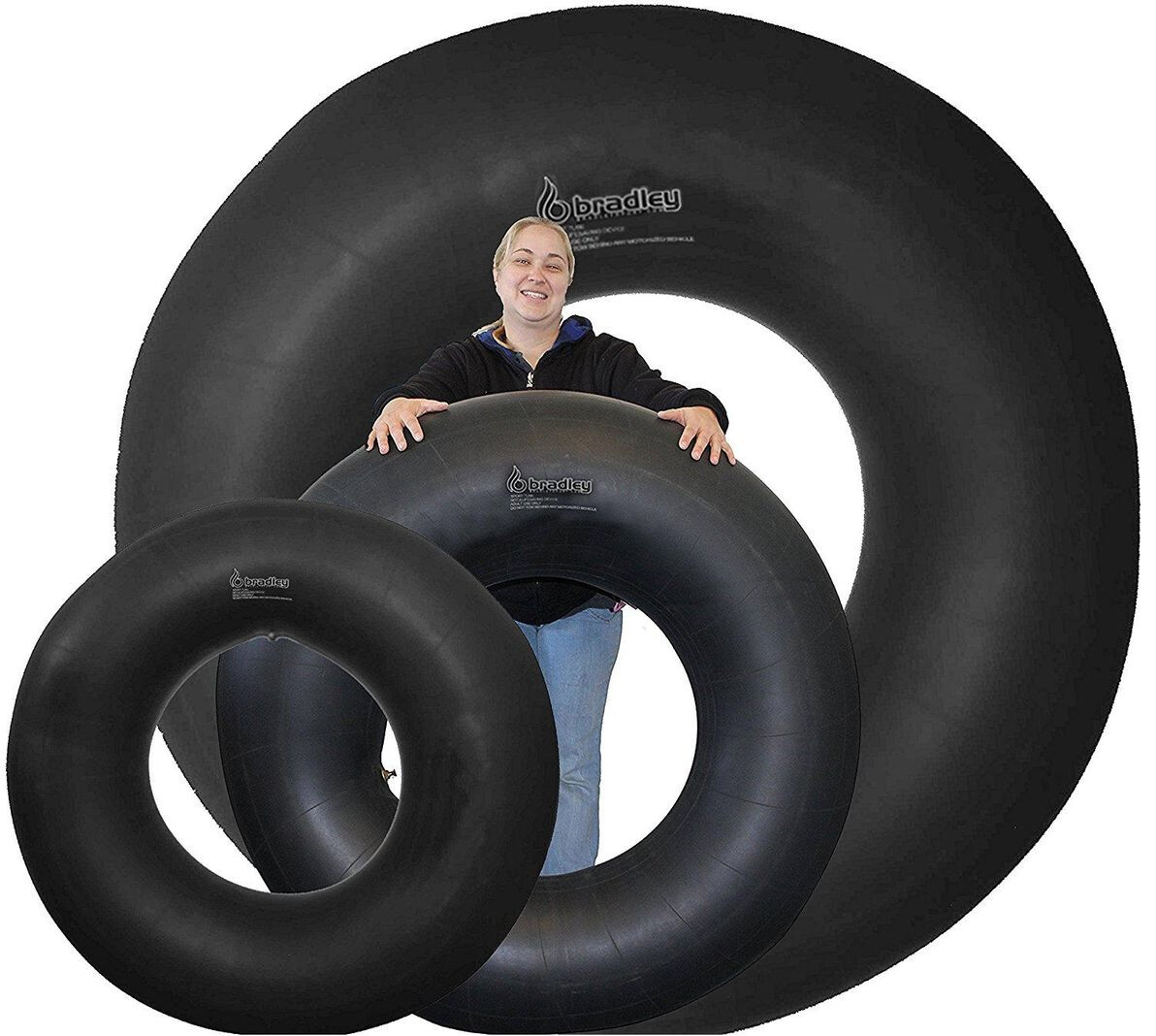 Bradley heavy duty rubber snow innertubes for sledding; Inner tubes for