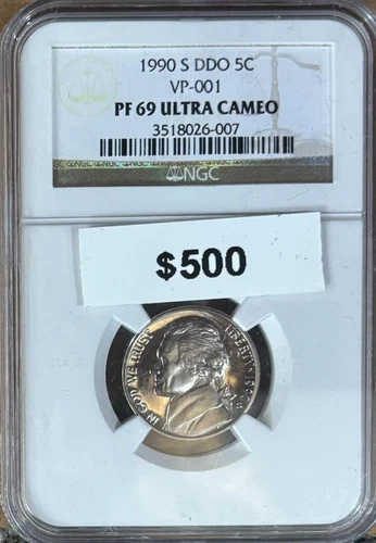 1990 S DDO 5C VP-001 NGC PF 69 Ultra Cameo