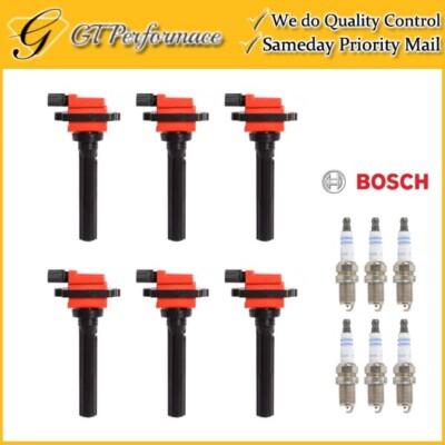 Performance Ignition Coil & BOSCH Spark Plug 6PCS for Suzuki Grand Vitara/ XL-7