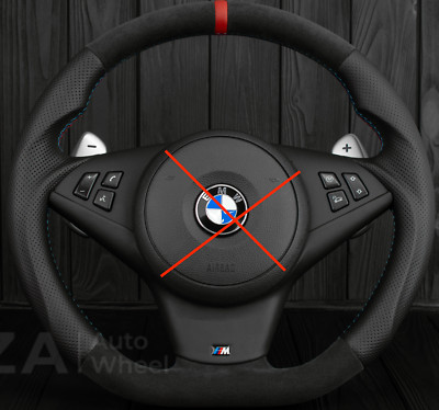 CUSTOM BMW E60 M5 E63 E64 M6 Performance Alcantara Steering Wheel Suede SMG S85