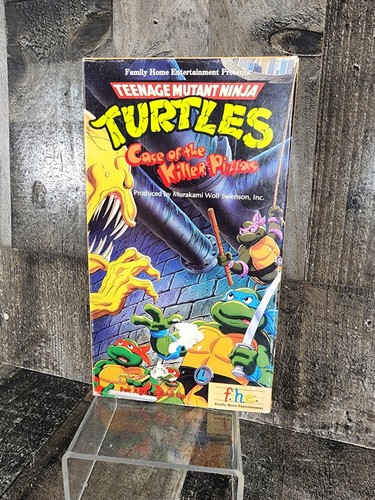 Teenage Mutant Ninja Turtles - Case of the Killer Pizzas VHS 1989 Cartoon selten