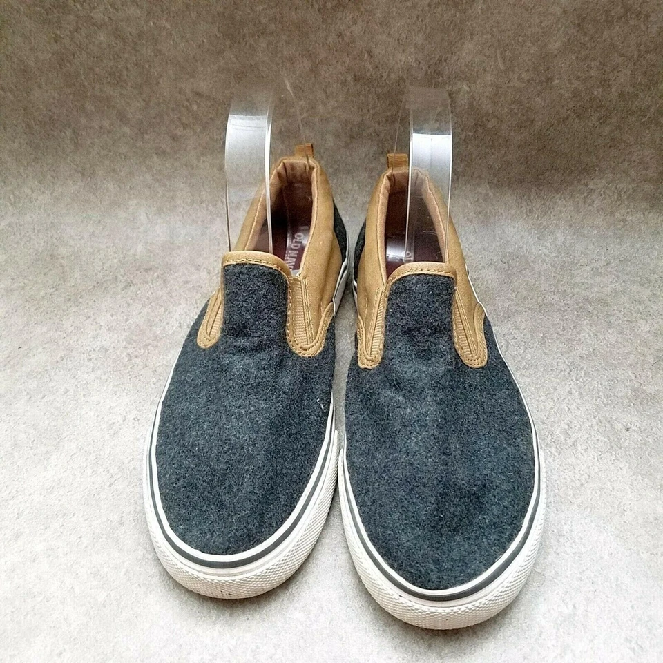 Old Navy Big Boys 855929 Size 5 Gray  Textile Slip On Loafer - Imagem 2 de 4