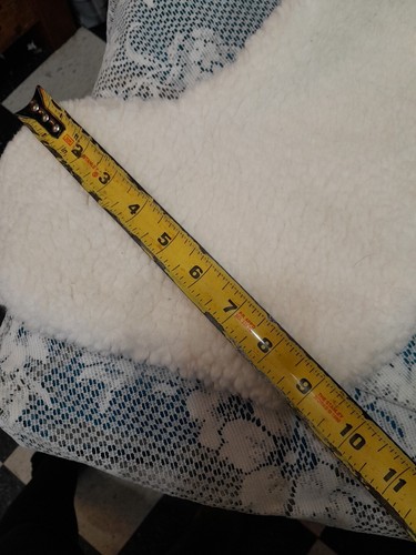 PINK White Sherpa Dog And Snowflakes Christmas Stocking Nice Preowned Condition - 第 8/8 張圖片