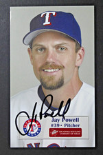 Jay Powell Autograph Texas Rangers 3x5 Photo Fan Fest Signed Card