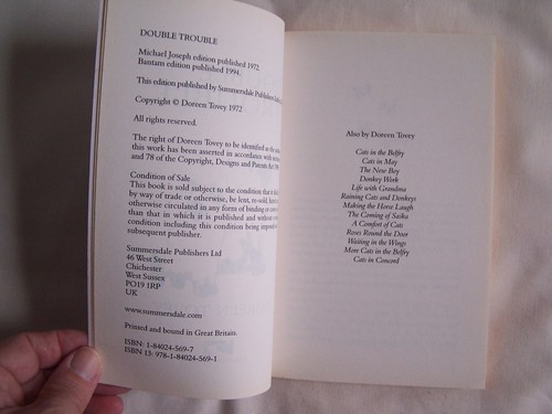 Doreen Tovey DOUBLE TROUBLE Paperback 2007 Summersdale - Picture 4 of 5