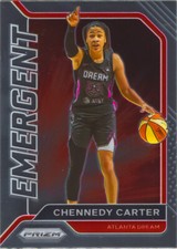 Chennedy Carter 2021 Prizm WNBA Basketball Emergent Insert Card #4 Atlanta Dream