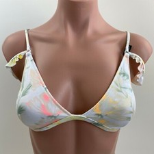 Victoria's Secret PINK Swim Lightly Lined Floral Bikini Top Multicolor XS NWT