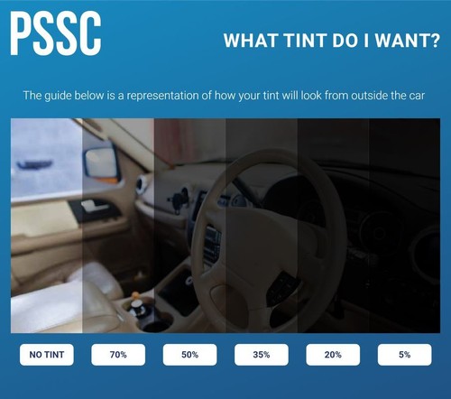 Pssc Vor Cut Heck Auto Fenster Filme 20% Dunkel Getönt für Ssangyong Korando - Bild 2 von 9