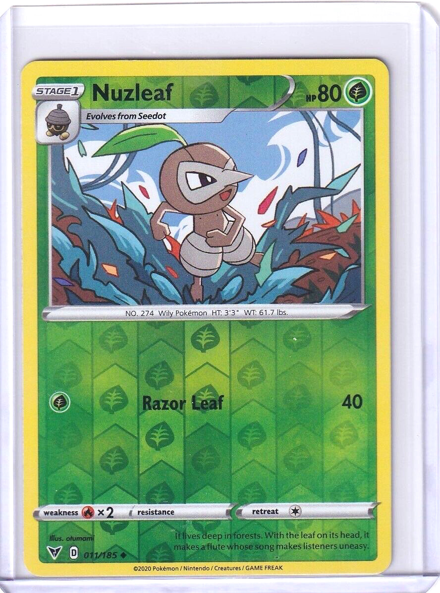 Nuzleaf Reverse Holo Uncommon #11 Pokemon TCG Vivid Voltage 2023