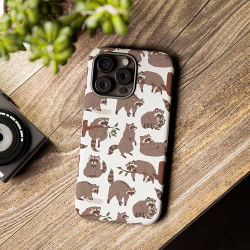 Raccoon Forest Phone Case - Cute Woodland Design, Animal Lover Gift - Dual Layer - Picture 29 of 177