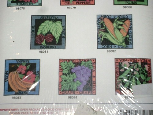Great Notions Amazing Designs Embroidery Pack Fruits Vegetables 3.5" Floppy NOS - Picture 3 of 5