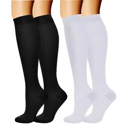 S M L XL 2XL breite Wade Übergröße Kompressionssocken Damen Männer 15-20 mmHg Unisex - Bild 20 von 29