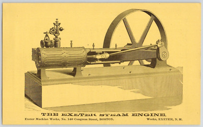 1878 Exeter Machine Works The Exeter Steam Engine Boilers BOSTON MA Print Ad