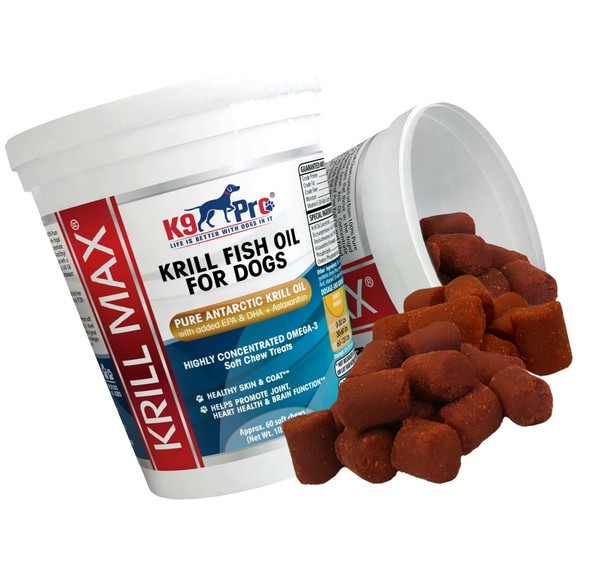 K9 PRO Omega 3 Antarctic Krill Fish Oil for Dogs 60 Soft