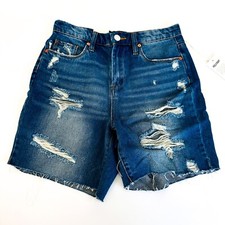 NEW Blank NYC BlankNYC Womens Denim Distressed Cut Off Jean Shorts Boyfriend 26"