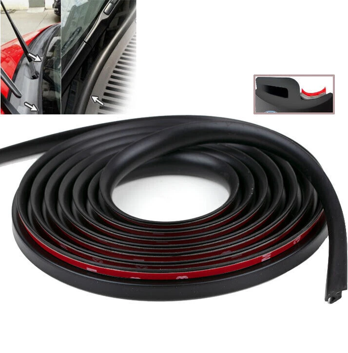 For Chevrolet Car Front Windshield Panel Seal Strip Rubber Sealed Moulding Trim Foto 3 de 4