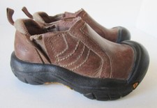 Keen Toddler Sz 8 Leather Slip On Hiking Shoes