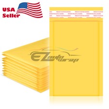  0000 4"x7" 10cmx18cm Yellow Kraft Bubble Mailer Mailing Shipping Envelope Bag