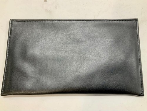 NWOT Balenciaga Black Leather Sunglasses Case with Cleaning Cloth - Picture 3 of 6