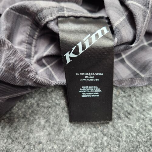 Klim Shirt Mens Medium Plaid Garns Cord Button Up Outdoor Pocket Technical Ride - Picture 3 of 9