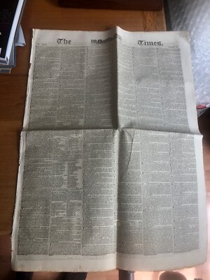 The Times London Donnerstag 4. Mai 1837 Zeitung Original. Weihnachtsgeschenkidee