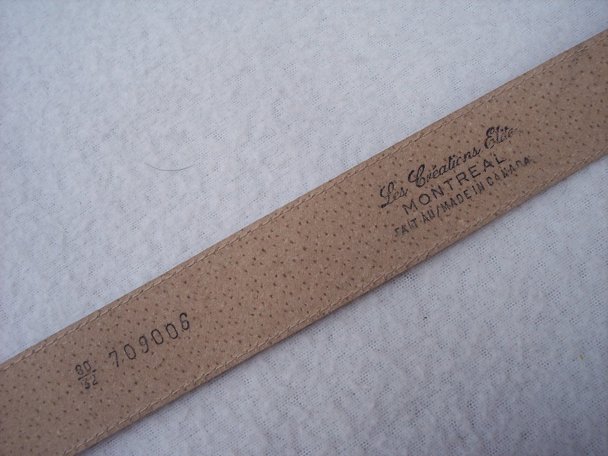 Les Creations Elite VTG Belt 80 32 Geometric Colorful Gold  display picture 2