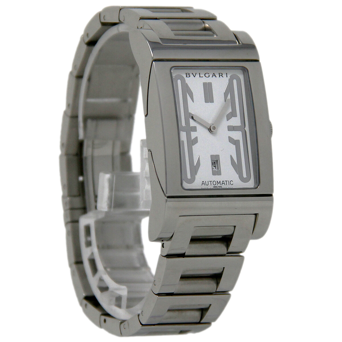 Bvlgari Bulgari RT45S Rettangolo Stainless Steel Silver