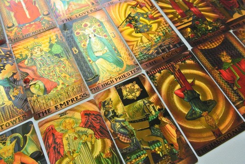 3"x5" Borderless PVC Plastic Waterproof Tarot Deck Tarot Guidebook Gift Box - Picture 15 of 24