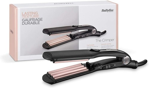 BaByliss 2165CE Plancha de crimpar para crear volumen y textura placas  cerámica | eBay