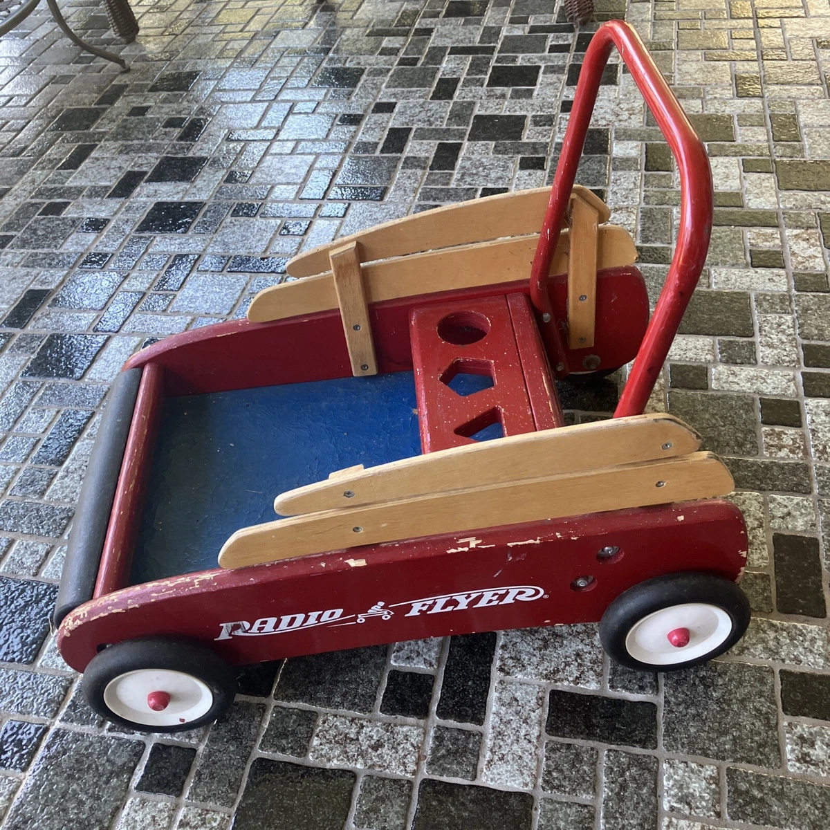 Vintage radio flyer push top car