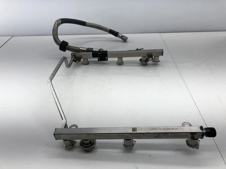 2006 MERCEDES-BENZ CLK350 3.5L V6 GASOLINE ENGINE FUEL INJECTOR RAIL TUBE OEM - Image 4 of 4