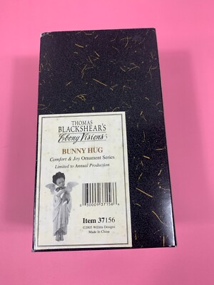 Thomas Blackshears Ebony Visions ''Bunny Hug'' Ornament 37156 New Limited Edition