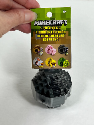 Mattel / Mojang Minecraft Spawn Egg with Mini Figure Inside: Gray Egg