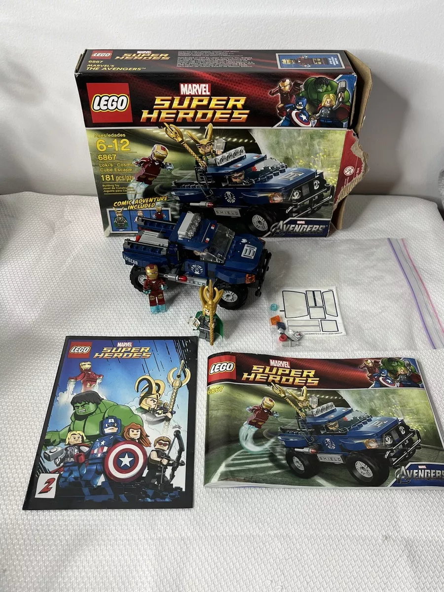 Klassifikation Rettidig kontakt Lego 6867 Super Heroes Avengers Loki&#039;s Cosmic Cube Escape Complete  Manual &amp; Box | eBay