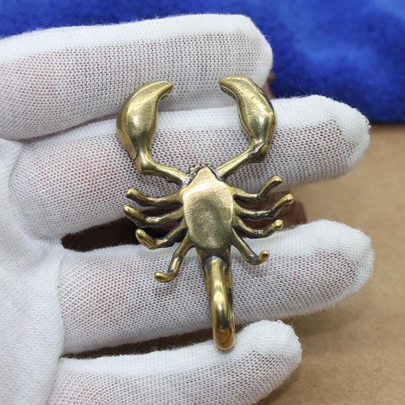 Brass Scorpion Figurine Small Statue Home Ornaments Animal Figurines