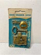 VINTAGE NATIONAL LOCK DOOR/DRAWER LOCK NIB/NOS